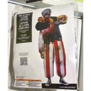 Inflatable Clown Capture Adult Costume Halloween Horror Evil Circus Scary Creepy